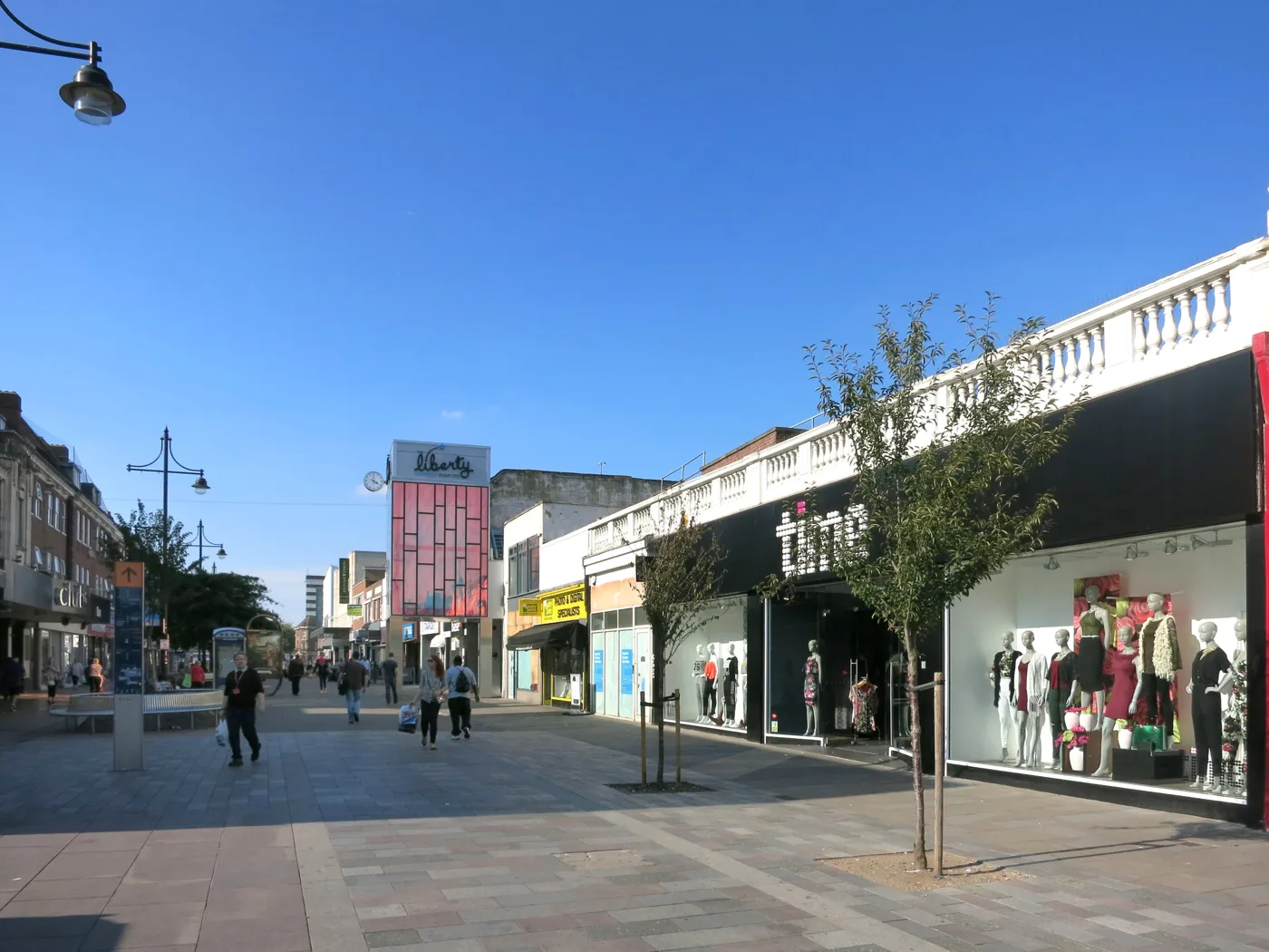 South Street, Romford, in St Edward's ward, which records more crime than any other ward in Havering. The photo is a general view, not of any incident in this article.
