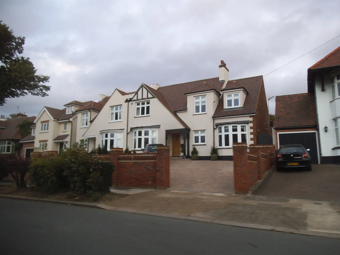 Detached houses on Mill Park Avenue, Hornchurch. A general view of Havering's housing stock; no property shown here features in the council's evidence report.