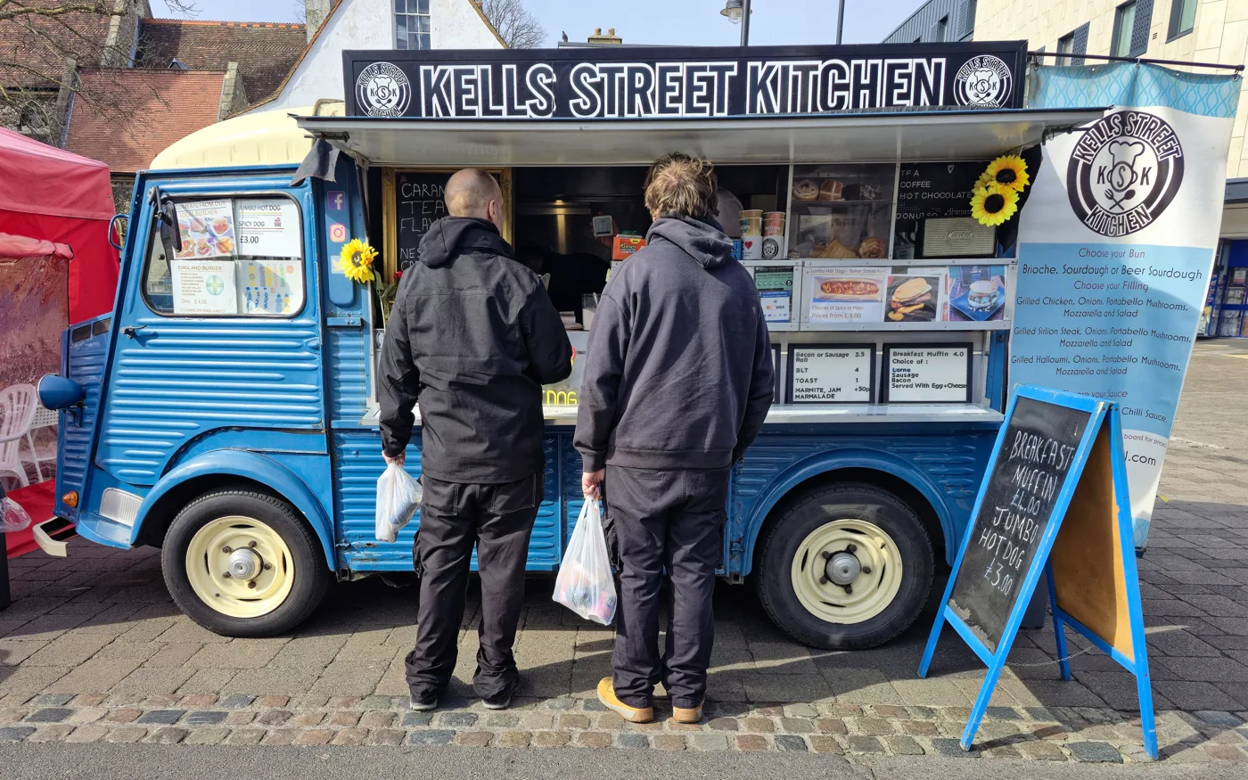A trader at Romford Market Place. The business pictured is not one of the award finalists.